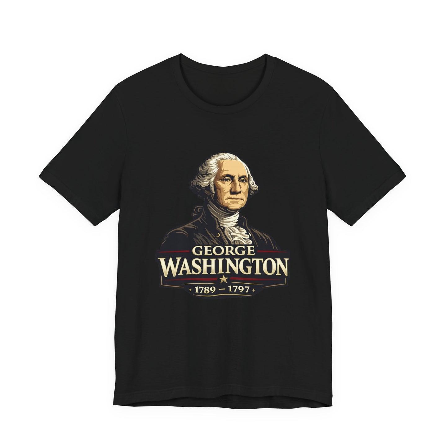 George Washington Portrait Tee – 1st U.S. President 1789 - 1797 Graphic T-Shirt