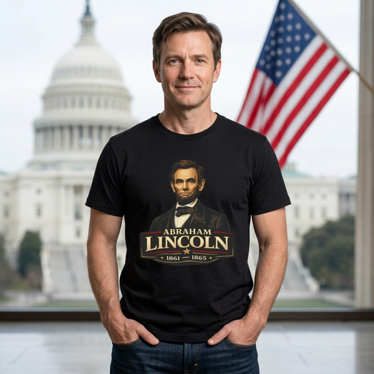 Abraham Lincoln Portrait Tee – 16th U.S. President 1861 - 1865 Graphic T-Shirt